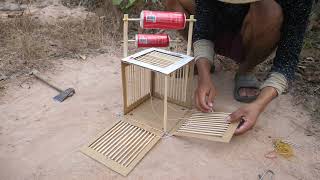 Make cardboard cage with can [upl. by Anawal22]