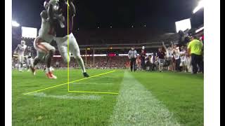 Video analysis of the touchback during Clemson vs Tx AampM [upl. by Keelin]