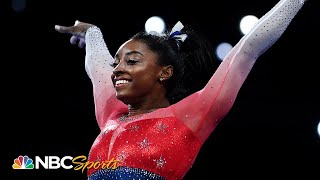 Simone Biles dominates for recordbreaking 21st gold in Team USAs victory  NBC Sports [upl. by Janenna]