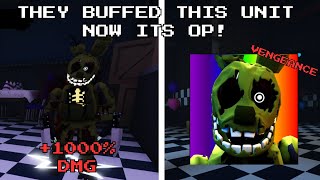 NEW BUFFED AGONIZED SPRINGTRAP vs ENDLESS Five Nights TD [upl. by Mariellen]