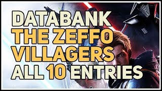 All The Zeffo Villagers Databank Locations Star Wars Jedi Fallen Order [upl. by Cosimo431]