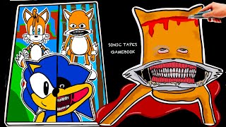 Making The Sonic Tapes📼SHIN SONIC Game Book➕TAILS Sonic Squishy 🫥 DIY 소닉 테이프 [upl. by Zelten]