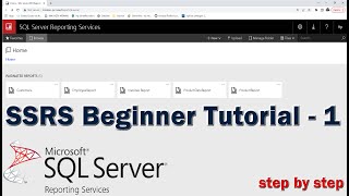 SQL Server Reporting Services SSRS Tutorial for Beginners  1 [upl. by Bernarr629]