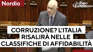 Nordio quotLItalia risalirà nella classifica di affidabilità sulla corruzionequot [upl. by Almeida422]