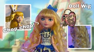 Cutting off my dolls hair Annas Doll Vlog  Ep 1 [upl. by Htebasile]