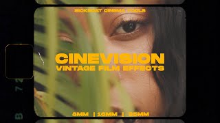 Cinevision Vintage Film Effects 8mm 16mm 35mm Film Overlays [upl. by Garaway]