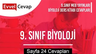 9 Sınıf Biyoloji Meb Yayınları Ders Kitabı Cevapları Sayfa 24 [upl. by Hung]