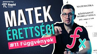 Matek érettségi 11 Függvények ábrázolása elemzése [upl. by Zeret]