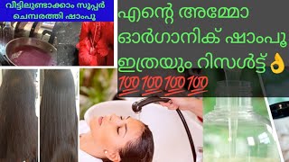 Herbal shampoo washing silky and smooth hair chembarathi washing haircare [upl. by Xylia]