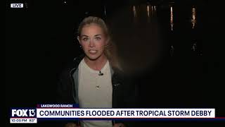 Storm Debby flooding in Lakewood Ranch [upl. by Anazraf]