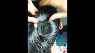 simple and stylish poni hair style by my sister hairstyle shorts youtubeshorts [upl. by Grishilda204]