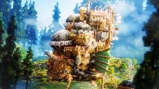 I recreated Howls Moving Castle in Minecraft [upl. by Addiego257]