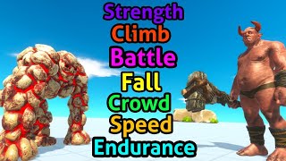 Battle ability Lava golem vs Ogre lord Animal Revolt Battle Simulator [upl. by Hay]