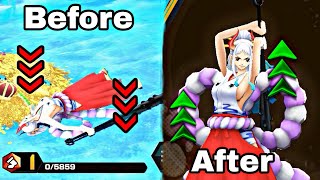 Yamato before and after buff  One piece Bounty rush [upl. by Gearalt]