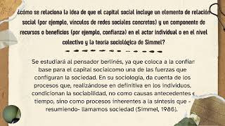 La sociología de Georg Simmel y el capital sociall [upl. by Helse]