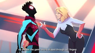 Gwen Reacts To Miles New Suits [upl. by Eelaroc519]