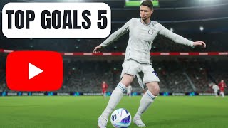 TOP 5 eFOOTBALL GOALS OF WEEK 5 ⚽️🏆 [upl. by Eedahs]