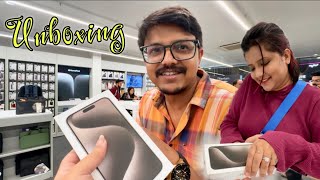 The BEST MOMENTS come in pairs ❤️ Unboxing the New IPhone 15pro max iphone15promax newyear [upl. by Chlo762]