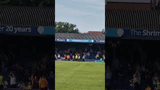 Away Limbs as gubbins score own goal limbs awayfans owngoal southendunited suttonunited shorts [upl. by Anne]