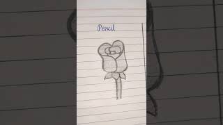 Pencil vs Pencil colour trending viralreels flower [upl. by Conner]