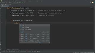 458  Verificando se uma palavra é um palíndromo em Python [upl. by Ecarg577]