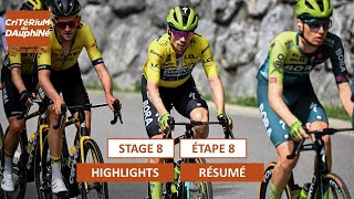 Critérium du Dauphiné 2024  Highlights of Stage 8 [upl. by Berstine]