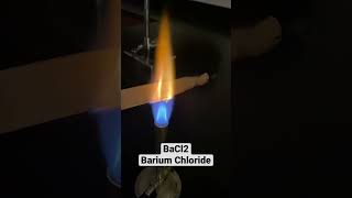 Flame Test of Barium Chloride BaCl2 🔥 [upl. by Macfarlane801]