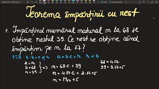 Teorema impartirii cu rest clasa a 5 a Teorie si Exercitii probleme teorieInvata Matematica Usor [upl. by Pepillo767]