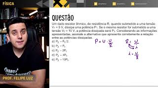 UFPR  Um dado resistor ôhmico de resistência R [upl. by Lotson]