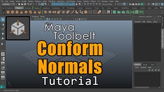 The Maya Toolbelt  Conform Normals Maya 2023 [upl. by Elam]