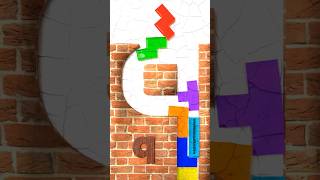 Tetris Alphabet Challenge quotqquot  Softbody Simulation V17 [upl. by Atiekahs]