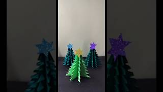 DIY cute merry Christmas tree 🌲  craft paper 📜  crafterjyoti  simple craft [upl. by Ydniw]