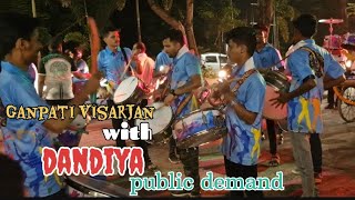 bappach Visarjan sohala aani public demand  dandiya part 1  SS rhythm Mumbai beats  banjo [upl. by Matthiew]