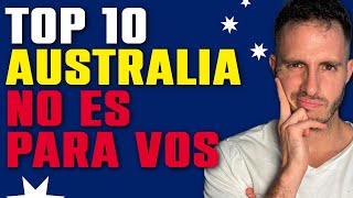 ✅ TOP 10 porque NO VIVIR en Australia [upl. by Yoreel745]