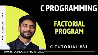 Factorial Program in C  In Hindi [upl. by Tu]