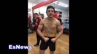 julio cesar chavez jr 9 weeks before fight EsNews Boxing [upl. by Oirad]