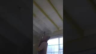 Painting ceiling beams [upl. by Asnerek]