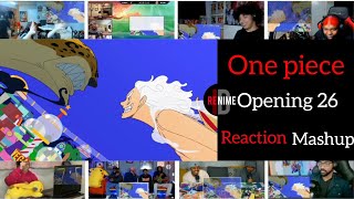 one Piece Opening 26  Us   Reaction Mashup [upl. by Roxana285]