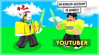 I 1v1’d A YouTuber For HIS ACCOUNT Then THIS HAPPENED Roblox Bedwars [upl. by Ahsenot]