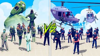 POLICE TEAM vs ZOMBIE TEAM  Totally Accurate Battle Simulator TABS [upl. by Tare]