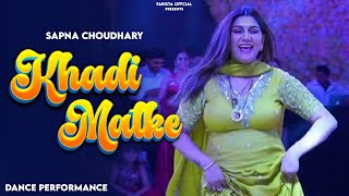 Khadi Matke  Sapna Choudhary Dance Performance  New Haryanvi Songs Haryanavi 2023 [upl. by Michel]