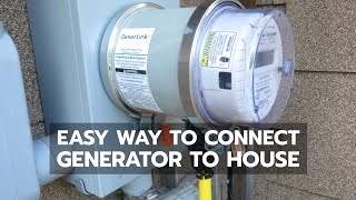 BACKUP POWER Easiest Way to Connect Generator to House [upl. by Esorylime]