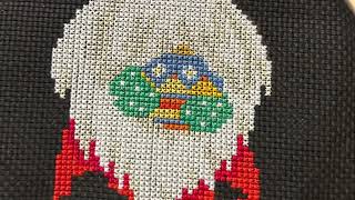 Cross stitch Christmas gnome [upl. by Imtiaz]