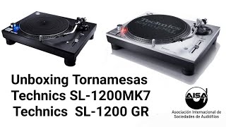 Unboxing Tornamesas Technics SL1200 Mk7 Y SL1210 GR [upl. by Gil]