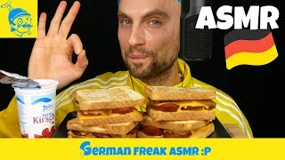 ASMR SUCUK TOAST essen ASMR Deutsch  GFASMR [upl. by Tigram814]