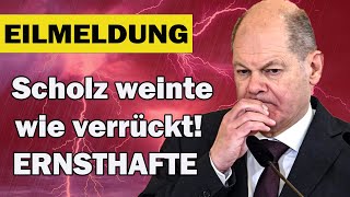 9999  wahre Worte Scholz weinte wie verrückt Eine ERNSTHAFTE Anschuldigung [upl. by Berlyn]