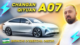 CHANGAN QIYUAN A07  Birinchi ozbekcha obzor  Elektramobil [upl. by Sirmons]