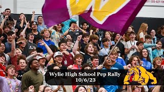 Wylie High School Pep Rally 10623 [upl. by Plank44]