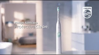 Philips Sonicare ProtectiveClean electric toothbrush 4300 How to use [upl. by Nelleeus]