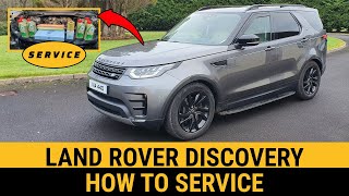 Land Rover Discovery Oil filter Air filter Oil Change Engine Service Oil Level Check Range Rover [upl. by Morril]